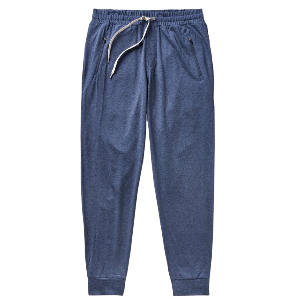Vuori Ponto Performance Jogger Men's DreamKnit Sz XL NWOT Blue Heathered Lounge